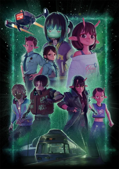 Anime: Ginga Tokkyuu Milky Subway Movie: Kakueki Teisha Gekijou Iki