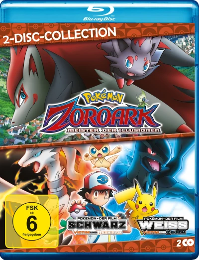 Pokémon - Film 13+14: Zoroark - Meister der Illusionen + Schwarz - Victini und Reshiram + Weiß - Victini und Zekrom [Blu-ray]