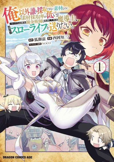 Manga: Ore Igai Dare mo Saishu Dekinai Sozai na no ni “Sozai Saishuritsu ga Hikui” to Pawahara Suru Osananajimi Renkinjutsushi to Zetsuen Shita Senzoku Mashirubeshi, Henkyou no Machi de Slow Life o Okuritai.